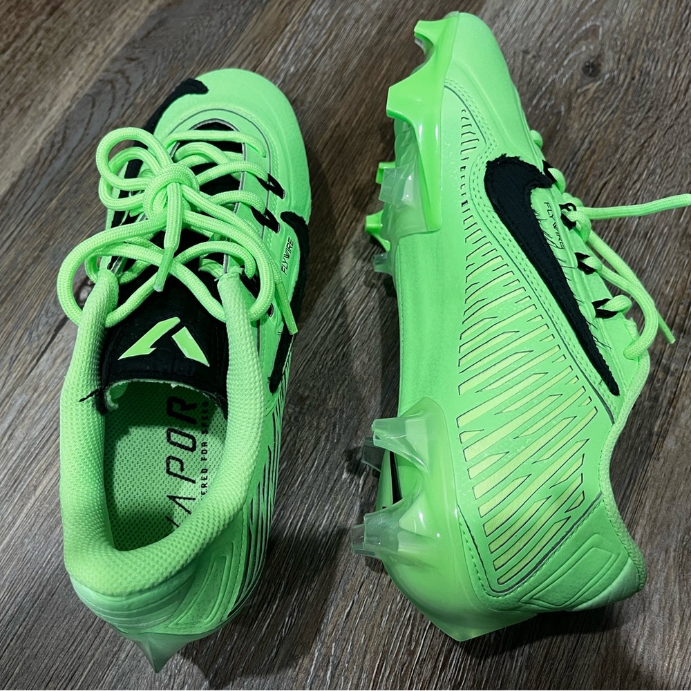 New Nike Vapor Edge 360 VC Football Cleats ‘Lime Blast’ FQ8764-300 Mens Size 7 - Picture 5 of 7